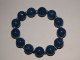 Pulseira bola azul - Resina