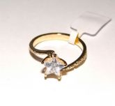 AN01 - Anel ESTRELA Prata 950 banhado a ouro amarelo
