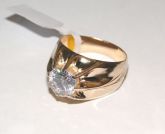AN04 - Anel prata 950 banhado a ouro amarelo
