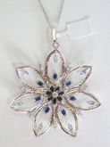 PI 01 - Pingente MANDALA Prata 950 banhada em OURO BRANCO
