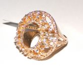 AN06 - Anel OVAL Prata 950 banhado a ouro amarelo