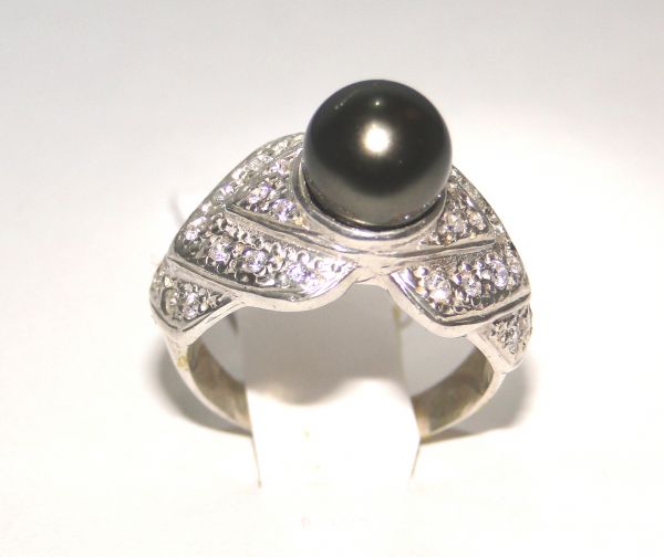 AN15 - Anel PÉROLA NEGRA